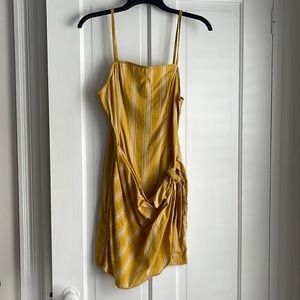 Forever 21 Yellow Wrap Dress NWOT